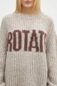 Rotate woolen jumper beige 114443164