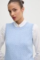 Tommy Hilfiger vesta de lana albastru WW0WW43956