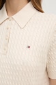 Tommy Hilfiger pulover de bumbac WW0WW43957 bej