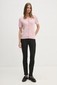 Tommy Hilfiger cardigan din lână WW0WW43958 roz SS25