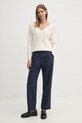 Βαμβακερό πουλόβερ Tommy Hilfiger WW0WW44452 μπεζ SS25