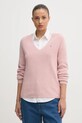 Tommy Hilfiger pulover de bumbac grosime medie roz WW0WW44452