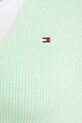 Tommy Hilfiger pulover de bumbac WW0WW44452 verde