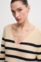 Tommy Hilfiger pulover de bumbac bej WW0WW44452