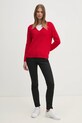 Бавовняний светр Tommy Hilfiger WW0WW44452 червоний SS25