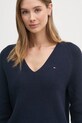 Tommy Hilfiger pulover de bumbac bleumarin WW0WW44452