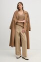 Βαμβακερό πουλόβερ Tommy Hilfiger WW0WW44452 καφέ SS25