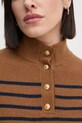 Tommy Hilfiger sweter wełniany WW0WW44981 beżowy