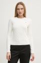 Tommy Hilfiger sweter bawełniany bawełna beżowy WW0WW45207