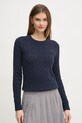 Tommy Hilfiger pulover de bumbac subtiri bleumarin WW0WW45207