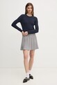 Tommy Hilfiger pulover de bumbac WW0WW45207 bleumarin SS25