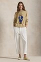 Одежда Хлопковый свитер Polo Ralph Lauren 211959272 бежевый