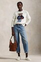 Одежда Свитер с примесью льна Polo Ralph Lauren 211966255 бежевый