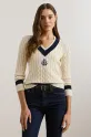 Βαμβακερό πουλόβερ Lauren Ralph Lauren βαμβάκι μπεζ 200957479