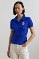 Lauren Ralph Lauren pulover de bumbac grosime medie albastru 200957581
