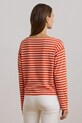 Lauren Ralph Lauren sweter bawełniany 200957604 pomarańczowy SS25