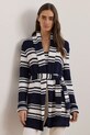 Kardigán Lauren Ralph Lauren stredne hrubá tmavomodrá 200957560