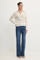 Λινό πουλόβερ Pinko 104946.A2FP μπεζ SS25
