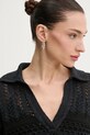 Λινό πουλόβερ Pinko 104946.A2FP σκούρο μπλε
