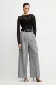 Πλεκτή ζακέτα Pinko 104640.A2EB μαύρο SS25