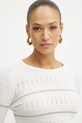 Pulover s primesjo svile Pinko bela 104735.A2FC
