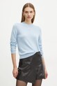 Karl Lagerfeld pulover de casmir subtiri albastru A1W18011