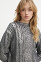 Karl Lagerfeld pulover din amestec de lână gri A1W18029