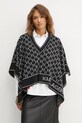 Karl Lagerfeld poncho din amestec de lana negru A1W18034