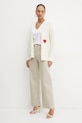 Karl Lagerfeld cardigan in lana A1W18035 beige SS25