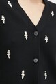 Karl Lagerfeld cardigan A1W18060 negru