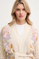 Twinset kardigan bawełniany beżowy 251TP3610
