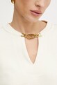 Twinset hanorac de bumbac 251TP2483 bej