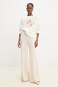 Twinset pulover de bumbac 251TP3600 bej SS25