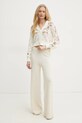 Bavlněný kardigan Twinset 251TP3640 béžová SS25