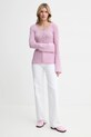 Herskind cardigan din lana Liw 5434825 violet SS25