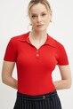 Twinset tricou polo rosu 251TT3222