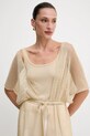 Liviana Conti poncho beige A5SF65