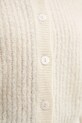 A.P.C. kardigan z domieszką wełny cardigan milo WPABE.F22246 beżowy