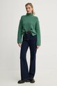 Marc O'Polo pulover de bumbac 500605960049 verde SS25