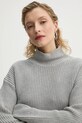 Marc O'Polo sweter bawełniany szary 500605960049
