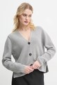 Хлопковый кардиган Marc O'Polo 500605961069 серый SS25