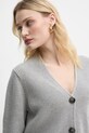 Хлопковый кардиган Marc O'Polo серый 500605961069
