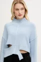 MM6 Maison Margiela maglione in lana blu S52HA0290