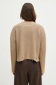 Ρούχα Βαμβακερό πουλόβερ MM6 Maison Margiela S52HL0036 μπεζ