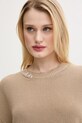 Βαμβακερό πουλόβερ MM6 Maison Margiela μπεζ S52HL0036