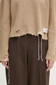 Βαμβακερό πουλόβερ MM6 Maison Margiela μπεζ S52HL0036