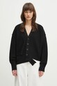 MM6 Maison Margiela woolen cardigan wool black S52HP0026