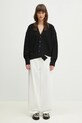 MM6 Maison Margiela woolen cardigan S52HP0026 black