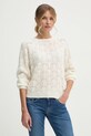 Odzież Pepe Jeans sweter NOVA PL702239 beżowy