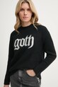 AllSaints sweter wełniany GOTH czarny W079KB